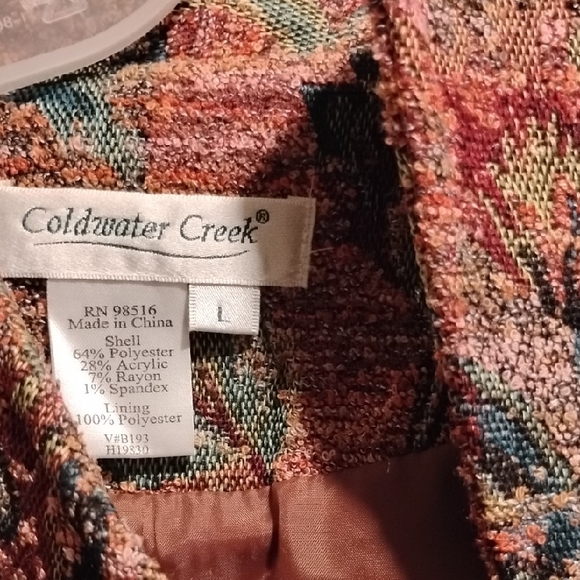 Coldwater Creek Floral Tapestry Blazer - Picture 2 of 5